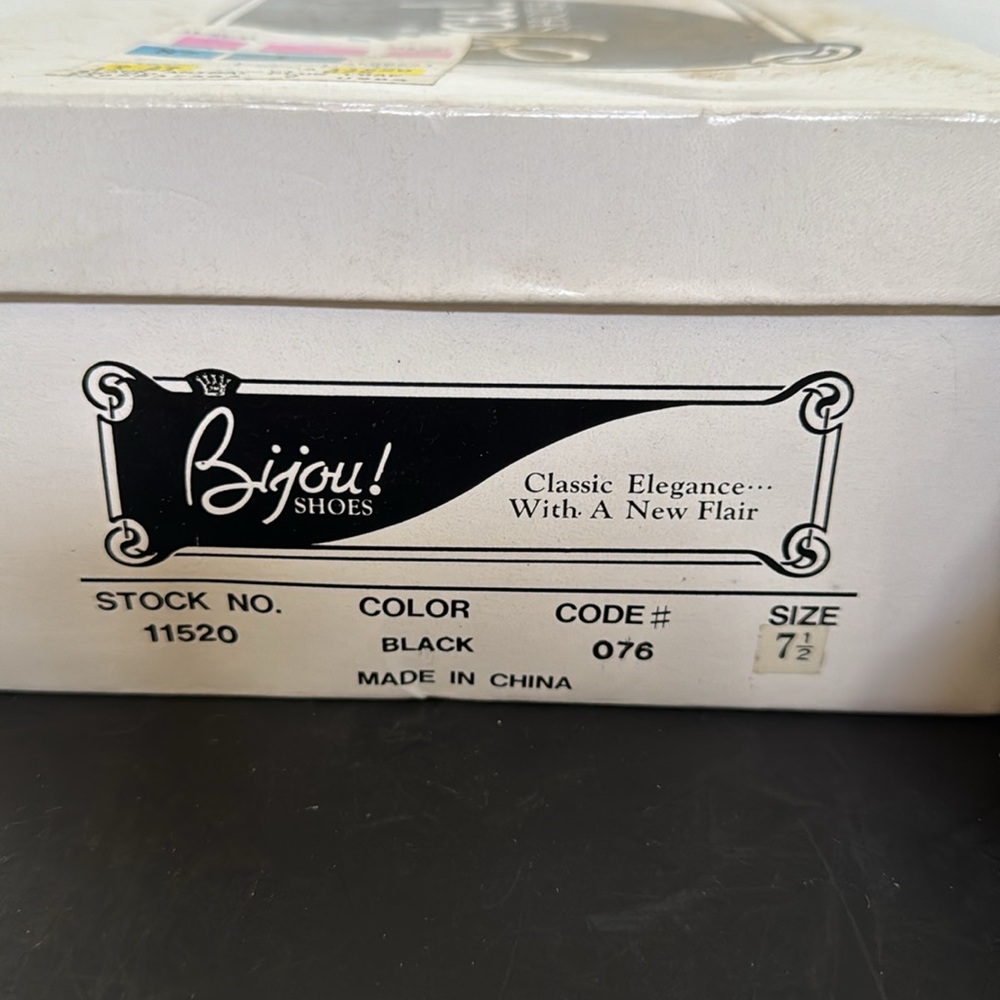 Bijou Black Loafers w/Silver Tone Hardware - Picture 5 of 10